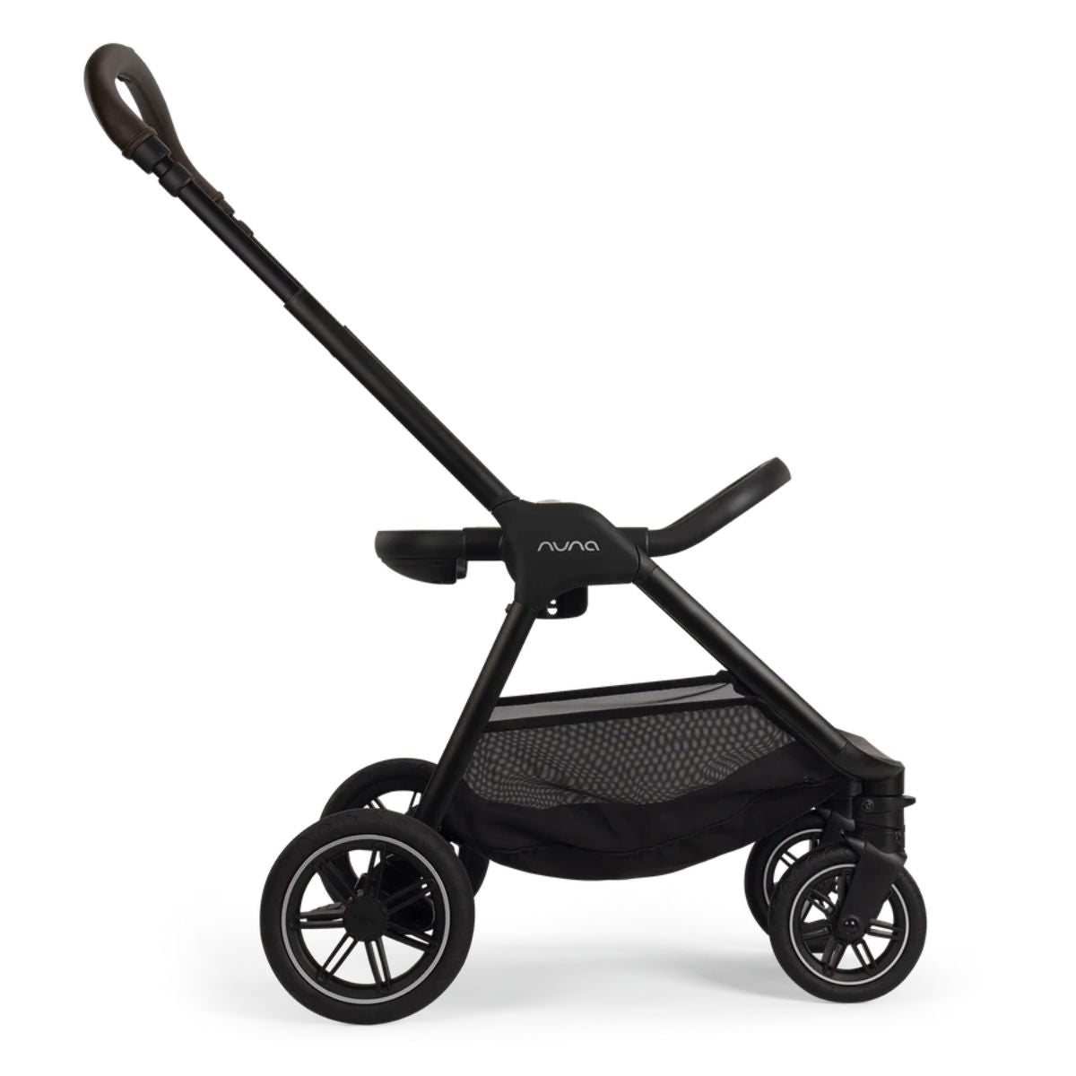 Nuna TRIV Next Stroller w/ Magnetic Buckle - Caviar/Chocolate - Smooth All-Terrain Performance